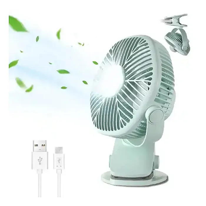 WiWU FS03 2 in 1 Table Clip Fan 360 Degree Rotation WiWU FS03 2 in 1 Table Clip Fan 360 Degree Rotation